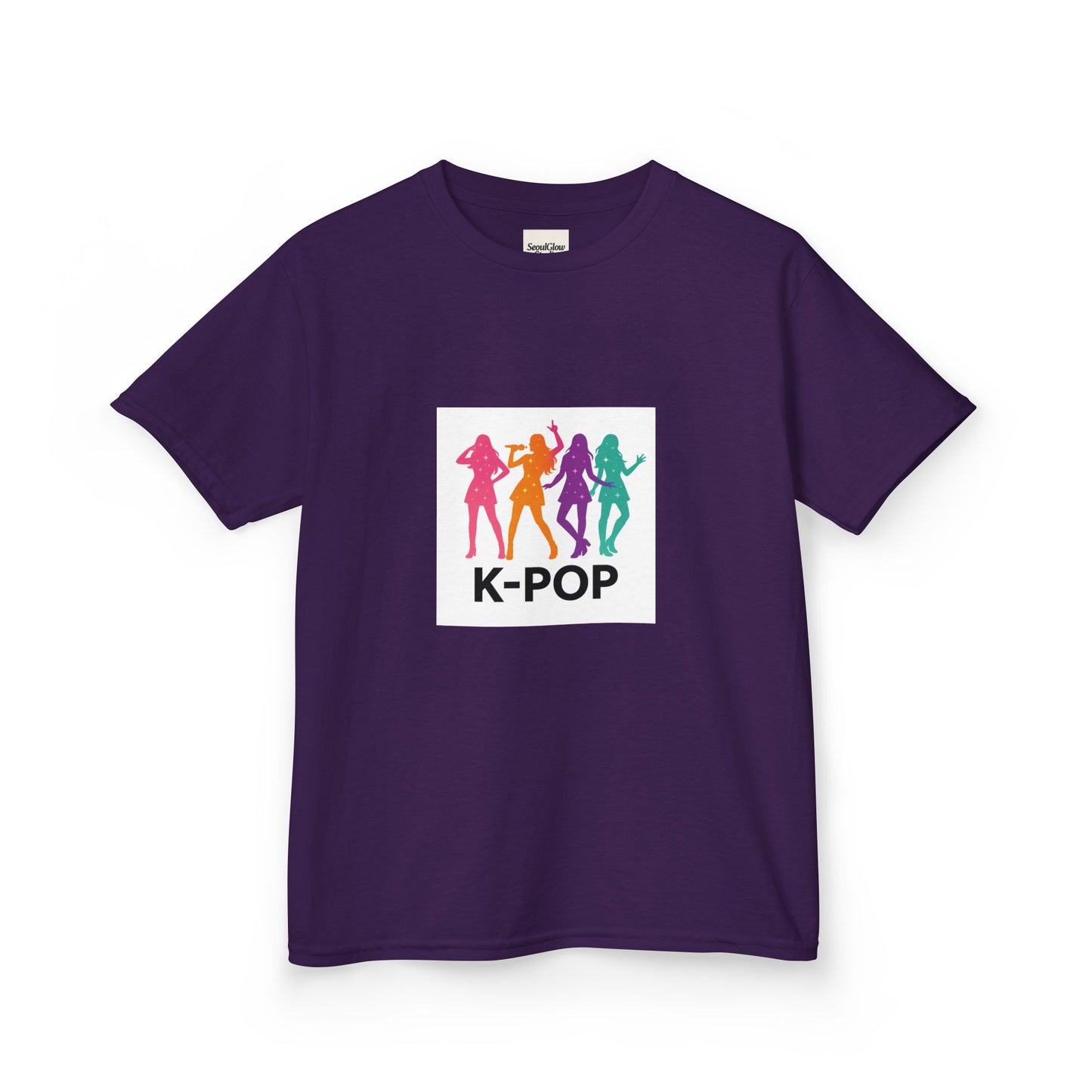 K-Pop Kids Tee, Fun Youth Shirt, Colorful Graphic Tee, Trendy Kids Apparel, Perfect Gift for Music Lovers