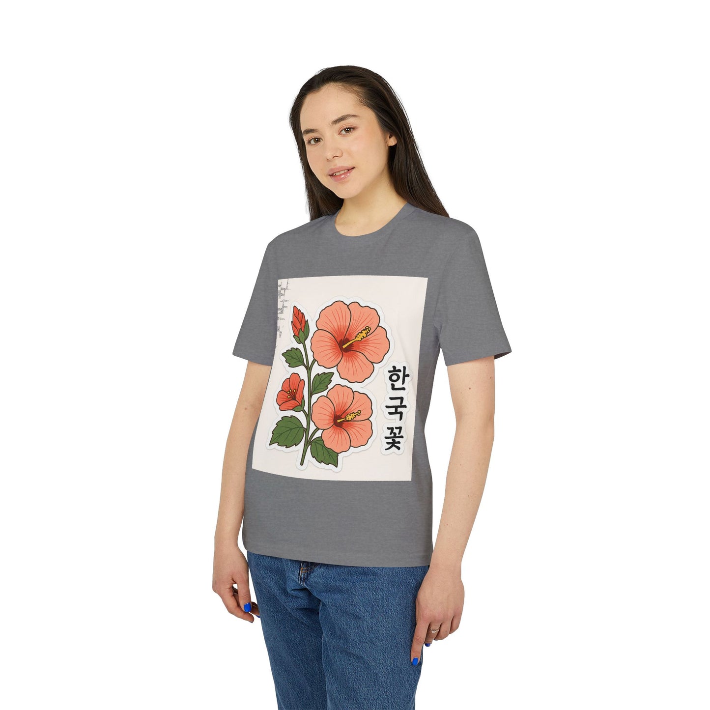 Floral Korean Graphic T-Shirt | Unisex Casual Wear | Perfect for Summer, Gifts, Streetwear, Everyday Style