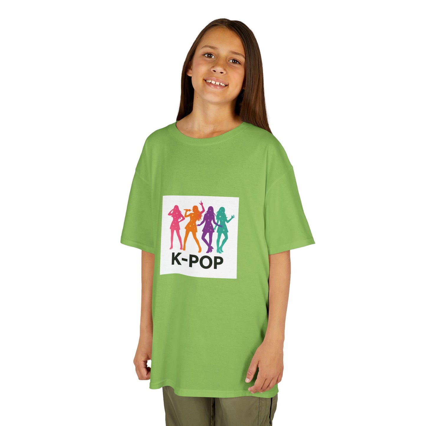 K-Pop Kids Tee, Fun Youth Shirt, Colorful Graphic Tee, Trendy Kids Apparel, Perfect Gift for Music Lovers