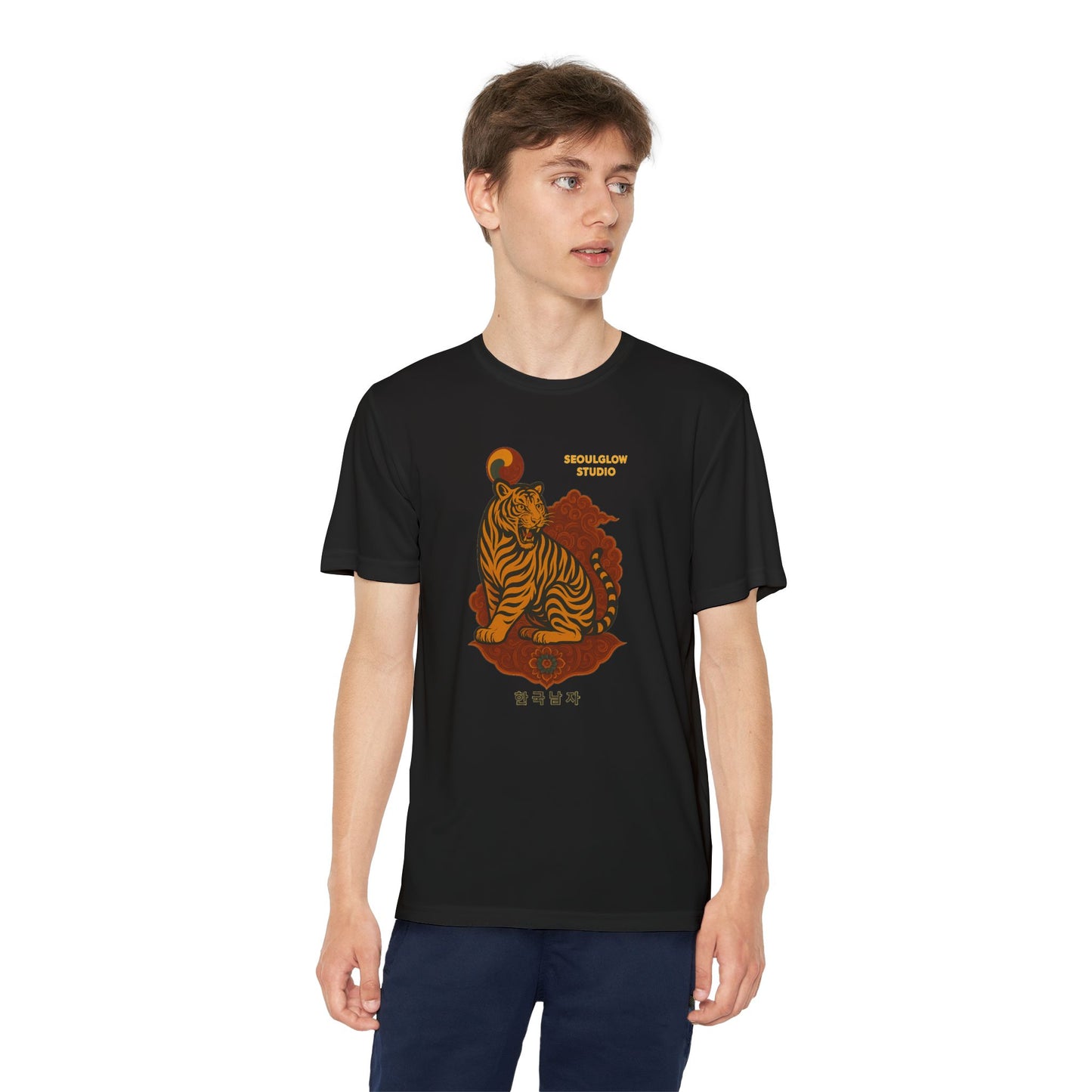 Korean Tiger Graphic Tee | Sporty Style, Trendy Apparel, Perfect for Kids, Casual Outings, Birthday Gifts, Summer Wear