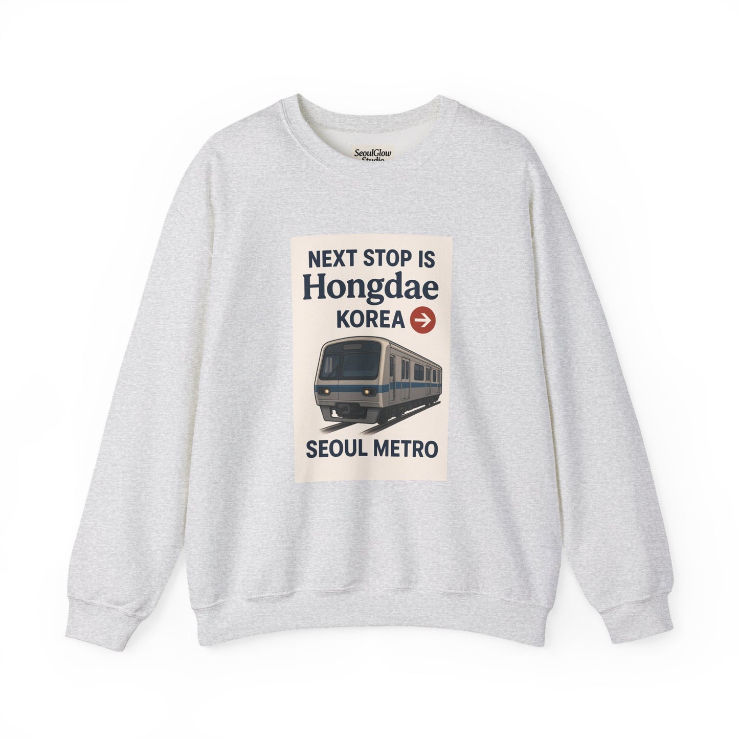 Travel Seoul Crewneck - Next Stop Hongdae