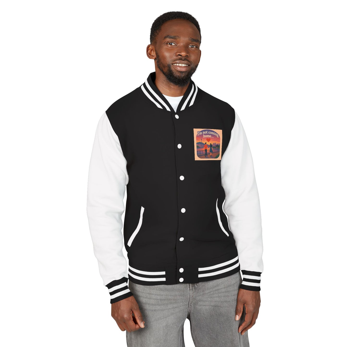 Mom I'm Going to Korea Letterman Jacket - Travel