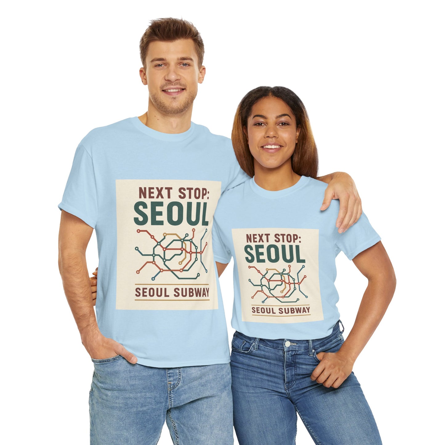 Seoul Subway Graphic Tee - Next Stop Seoul