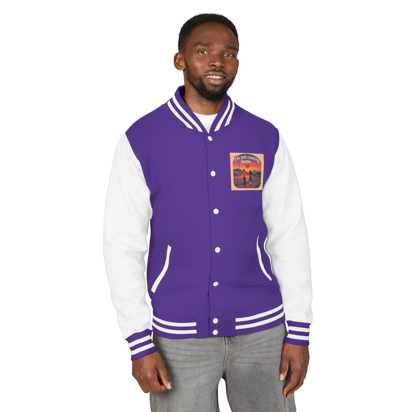Mom I'm Going to Korea Letterman Jacket - Travel