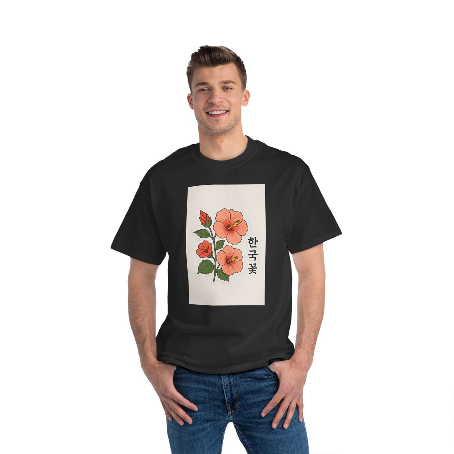 Floral Korean Tee - Nature Lovers Botanical Art