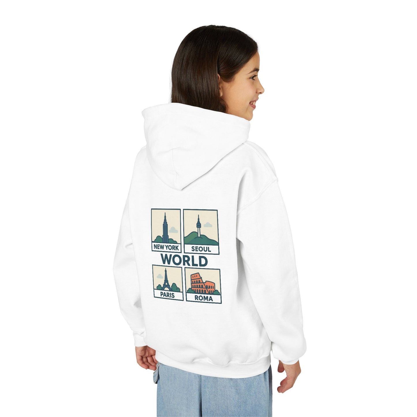 Seoul, World Cityscape Youth Hoodie - Travel Lovers Gift, Cozy Sweatshirt for Teens, Urban Fashion, Vacation Vibes, Gifts for Adventurers