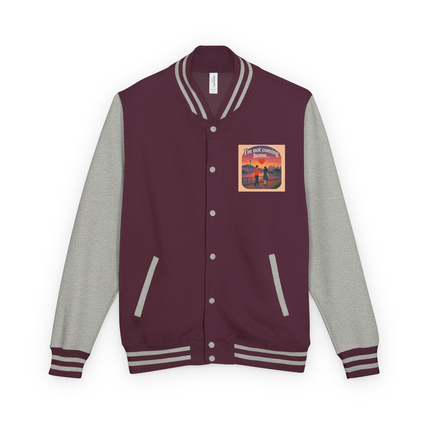 Mom I'm Going to Korea Letterman Jacket - Travel