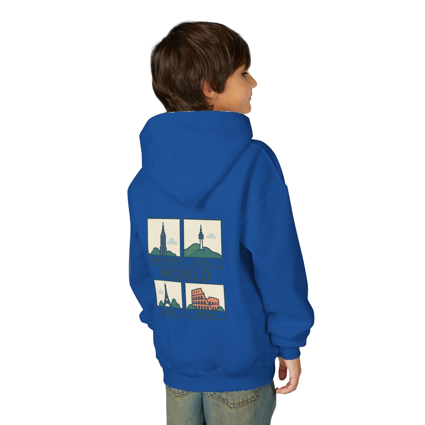 Seoul, World Cityscape Youth Hoodie - Travel Lovers Gift, Cozy Sweatshirt for Teens, Urban Fashion, Vacation Vibes, Gifts for Adventurers