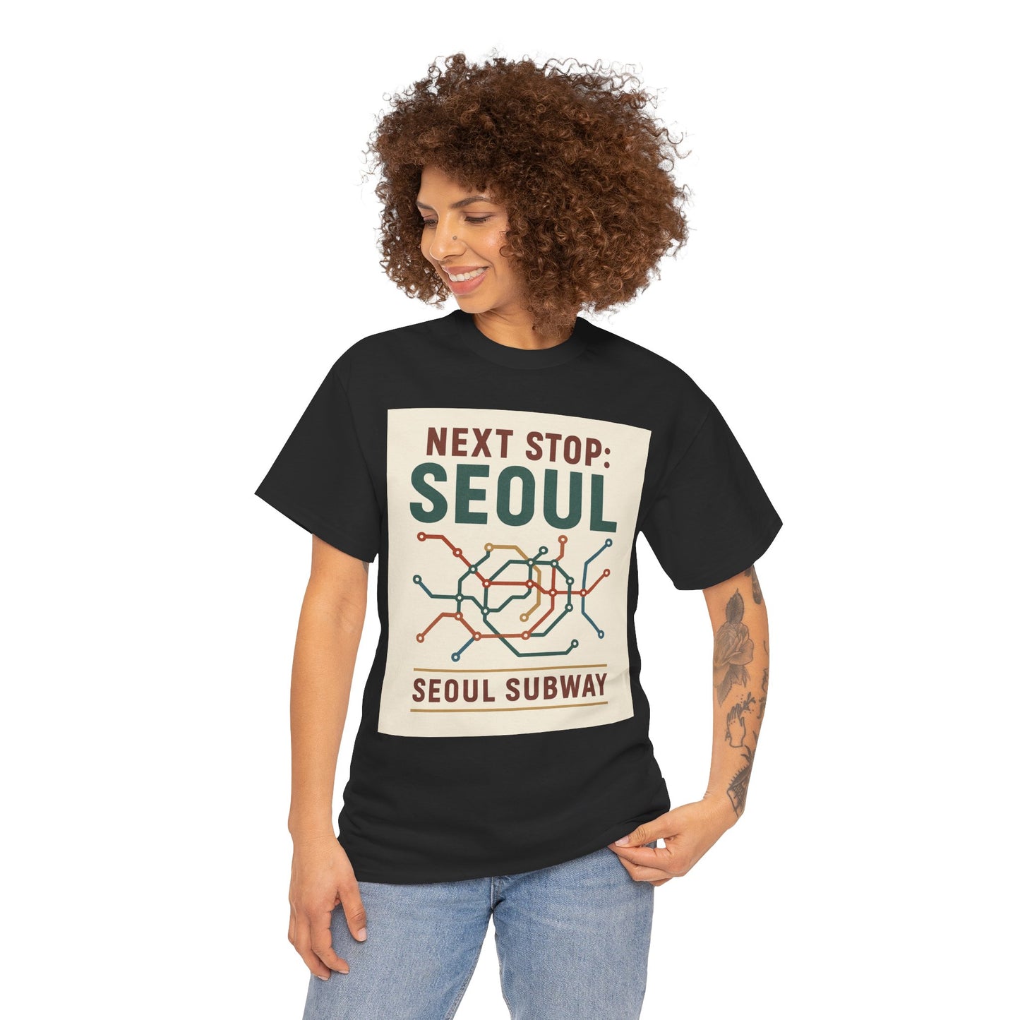 Seoul Metro Graphic Tee - Korean Travel Shirt