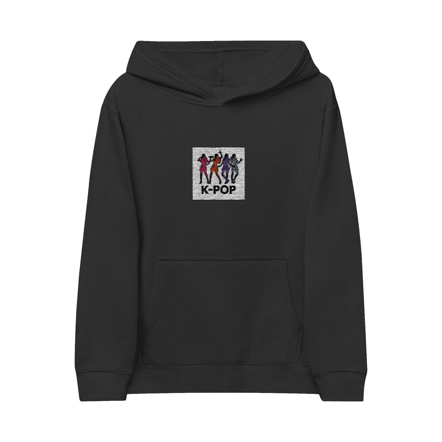 K-Pop Kids Fleece Hoodie - Embroidered Design