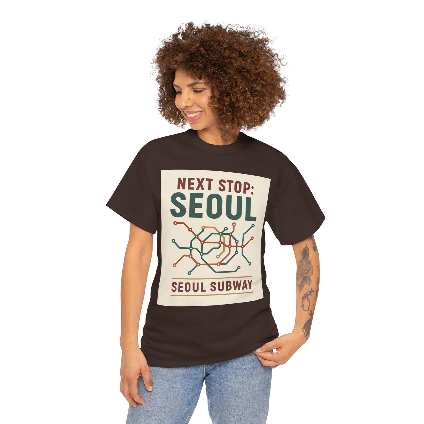 Seoul Metro Graphic Tee - Korean Travel Shirt