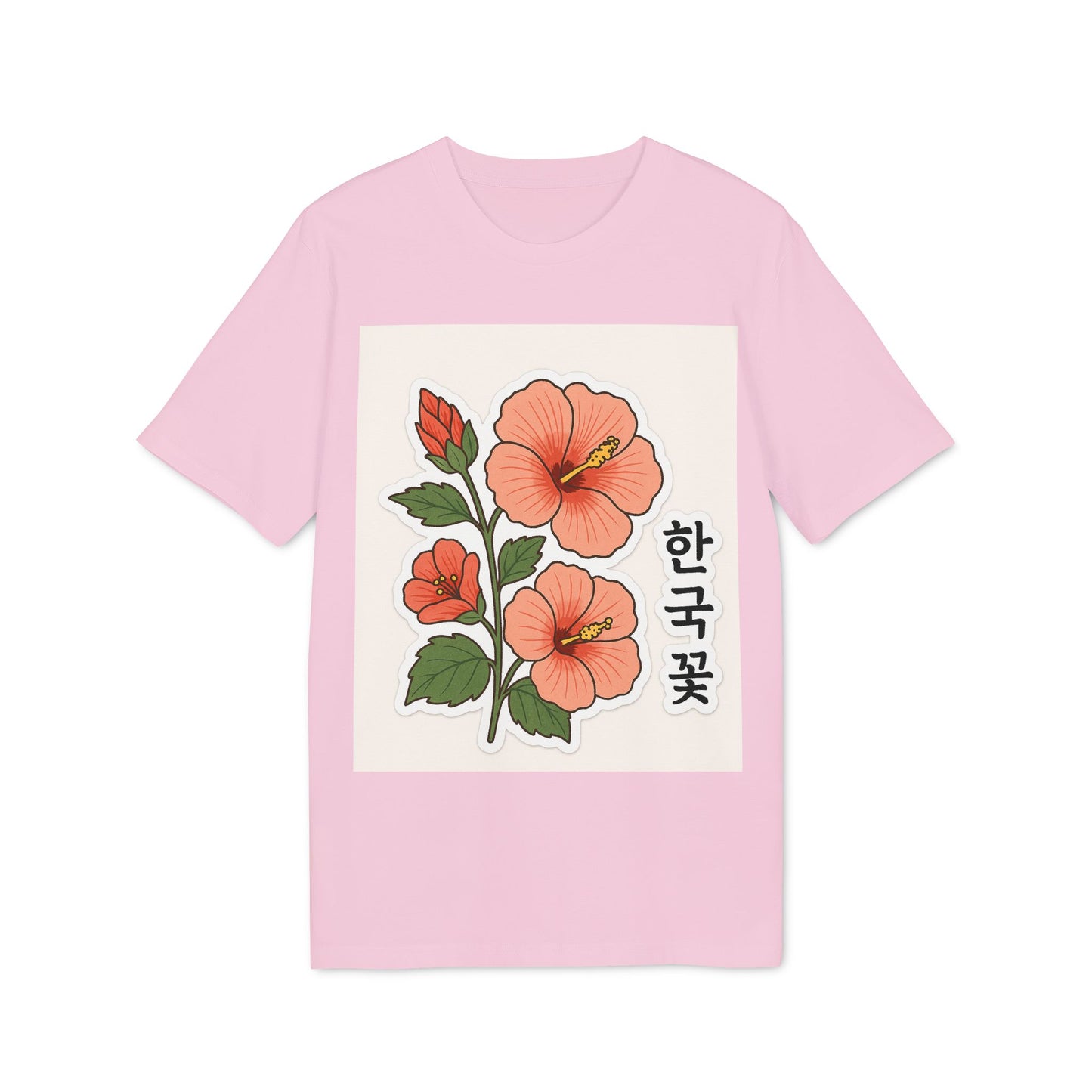 Floral Korean Graphic T-Shirt | Unisex Casual Wear | Perfect for Summer, Gifts, Streetwear, Everyday Style