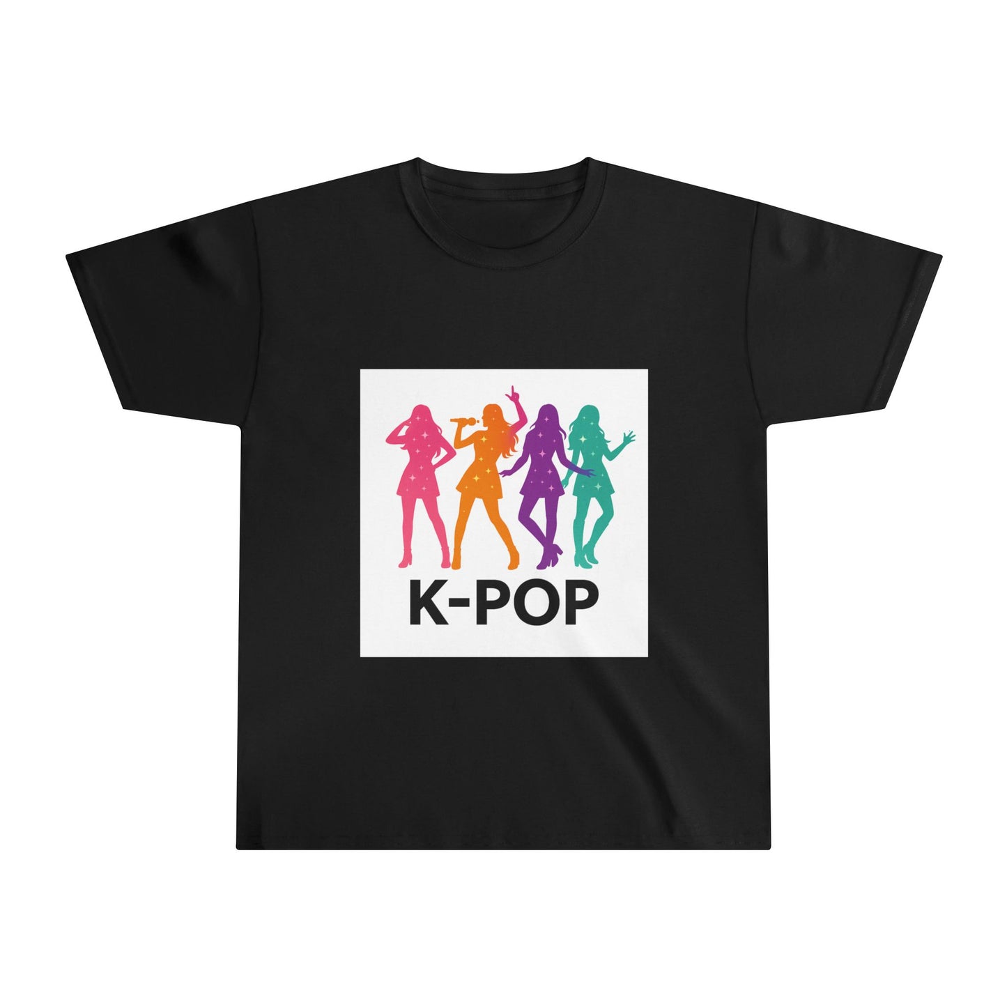 K-Pop Youth Cotton Tee, Trendy Graphic Tee, Music Lover Shirt, Gift for Teens, Festival Apparel, Casual Comfort Wear