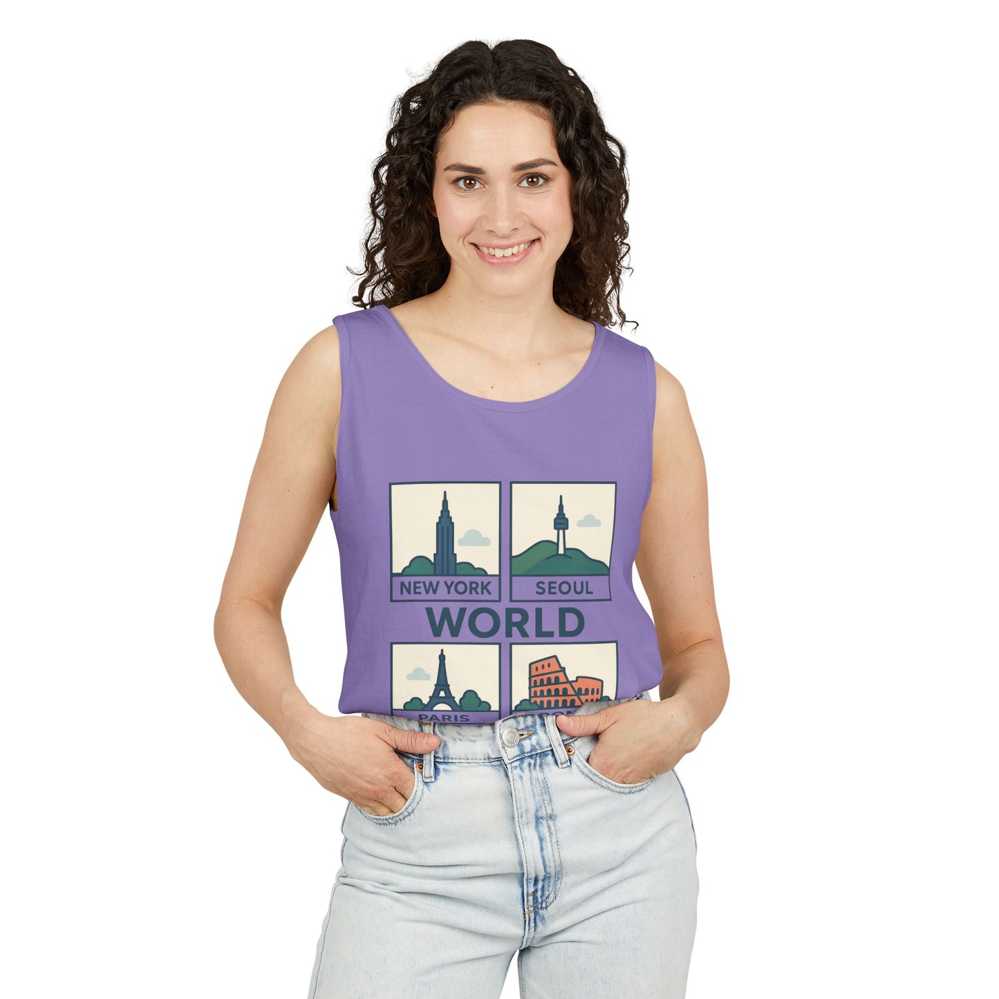 Korea World Travel Tank Top - Vacation Wear