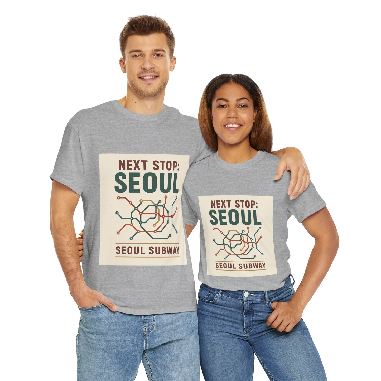 Seoul Subway Graphic Tee - Next Stop Seoul